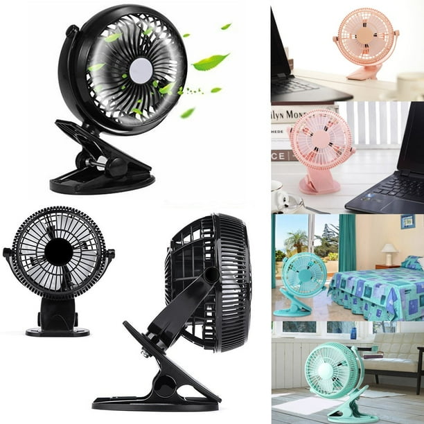 7'' Clip-on Table Fan Strong Airflow USB Powered Cooling Quiet Home 7'' Clip-on Table Fan Strong Airflow USB Powered Cooling Quiet Home